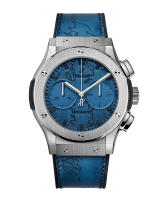 Hublot Classic Fusion Chronograph Berluti Scritto Ocean Blue 45mm 521.NX.050B.VR.BER18