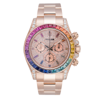 Rolex Cosmograph Daytona Rainbow 116595RBOW Dimonds Dial Rubber Strap